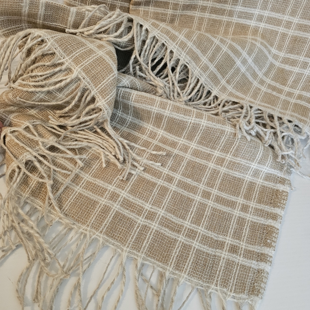 Fibre By Auskin Linen Wool Throw Blanket